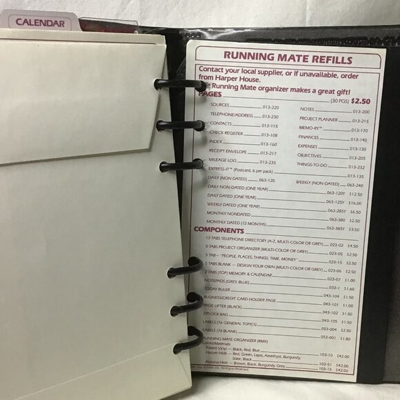 Dayrunner Running Mate Vintage Planner Organizer Book - Picture 10 of 11